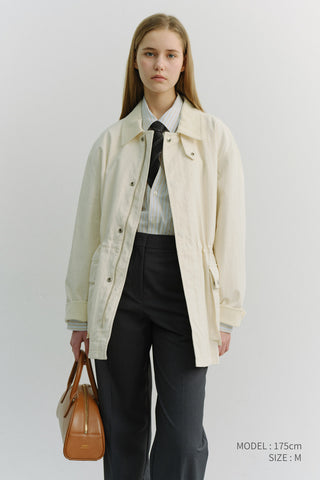 UNISEX COTTON CHORE JACKET OFF WHITE
