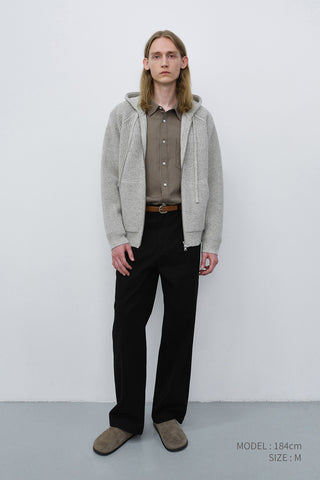 STRAIGHT CHINO SLACKS BLACK