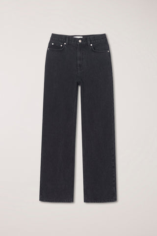 WIDE JEANS WASHED BLACK
