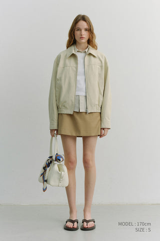 MICRO MINI SKIRT BEIGE