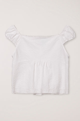 2-WAY SHOULDER BLOUSE WHITE