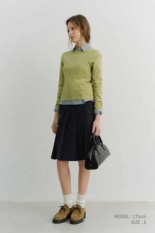 ESSENTIAL CREW-NECK T-SHIRT OLIVE