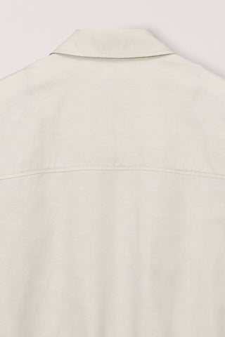UNISEX COLLARED LIGHT BLOUSON JACKET IVORY