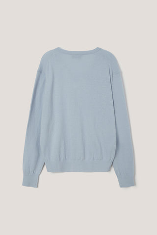 UNISEX SOFT V-NECK SWEATER SOFT BLUE