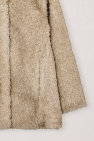 HALF FUR JACKET BEIGE