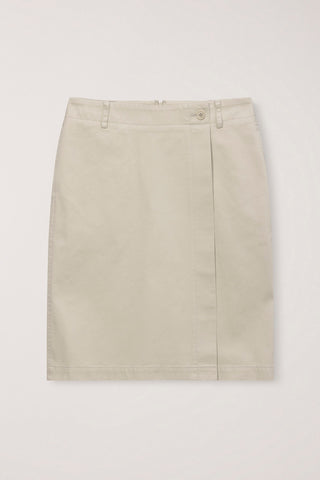 90S MIDI SKIRT BEIGE