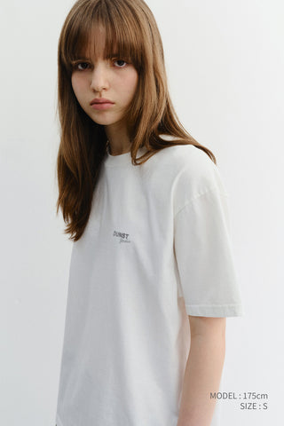 UNISEX GARMENT DYED T-SHIRT OFF WHITE