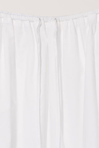 LACED MIDI FULL SKIRT WHITE