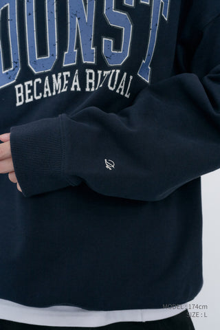 UNISEX ARCH LOGO SWEATSHIRT FRENCH NAVY