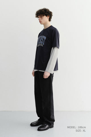 UNISEX VINTAGE ARCH LOGO T-SHIRT FRENCH NAVY