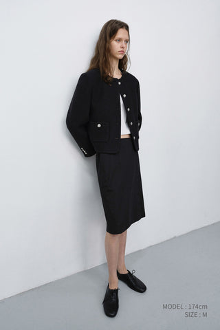 CLASSIC TWEED JACKET BLACK