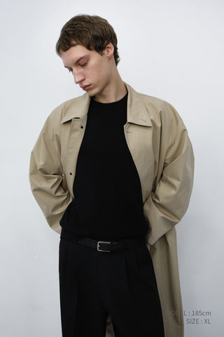 UNISEX REFINED MAC COAT BEIGE