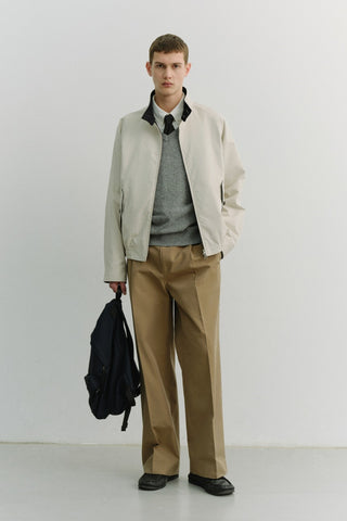 UNISEX MODERN HARRINGTON JACKET CREAM