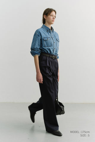 UNISEX CLASSIC DENIM SHIRT CLASSIC BLUE