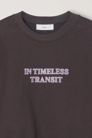 UNISEX SLOGAN SWEATSHIRT BROWN