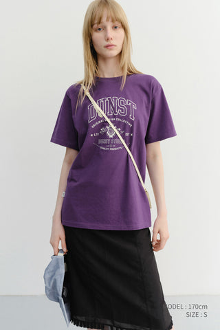 UNISEX CUPID ARCH LOGO T-SHIRT DEEP PURPLE