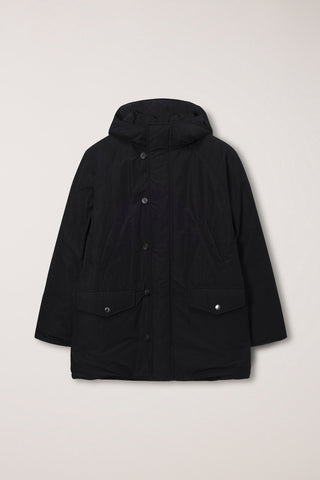 UNISEX GOOSE DOWN PARKA JACKET BLACK