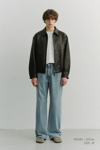 LOW RISE WIDE JEANS LIGHT BLUE