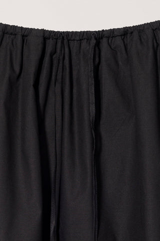LACED MIDI FULL SKIRT BLACK