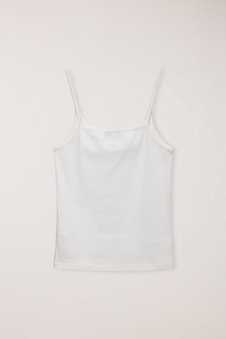 PETIT SLEEVELESS TOP OFF WHITE