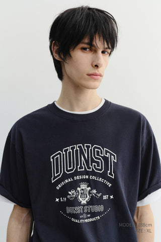 UNISEX CUPID ARCH LOGO T-SHIRT FRENCH NAVY