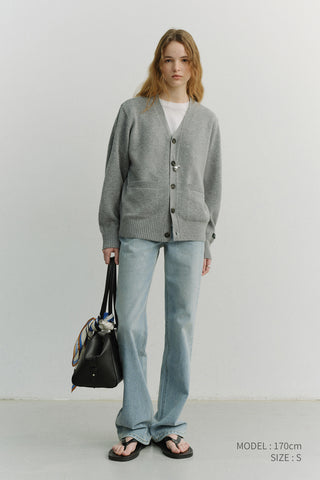 ESSENTIAL SEMI BOOT-CUT JEANS LIGHT BLUE