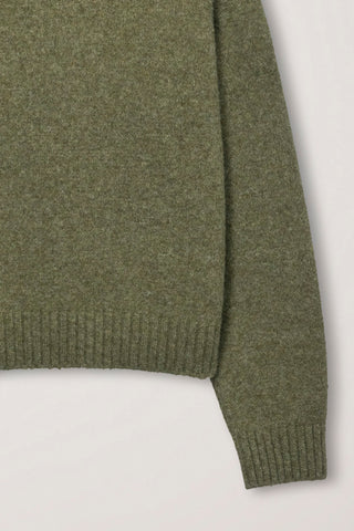 UNISEX SHAGGY DOG SWEATER OLIVE