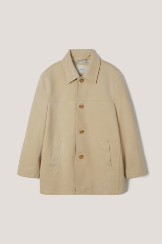 UNISEX ALTER-SUEDE HALF JACKET CREAM BEIGE