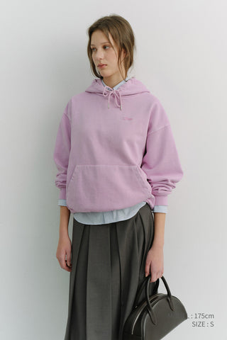 UNISEX GARMENT DYED HOODIE LAVENDER PINK