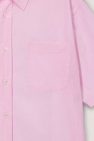 UNISEX OVERSIZED HALF SLEEVE SHIRT SOFT PINK