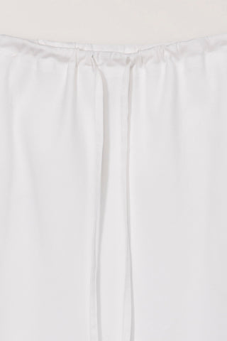 LINEN MAXI SKIRT WHITE