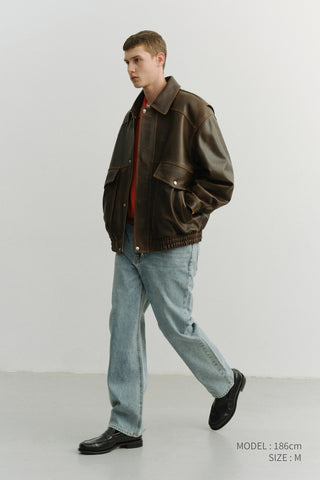 STRAIGHT TAPERED JEANS LIGHT BLUE