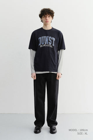 UNISEX VINTAGE ARCH LOGO T-SHIRT FRENCH NAVY