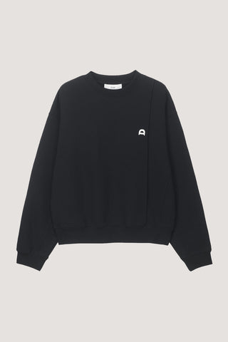 UNISEX DUNST LOGO CREASE SWEATSHIRT BLACK