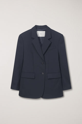 ESSENTIAL 2 BUTTON WOOL BLAZER MIDNIGHT NAVY
