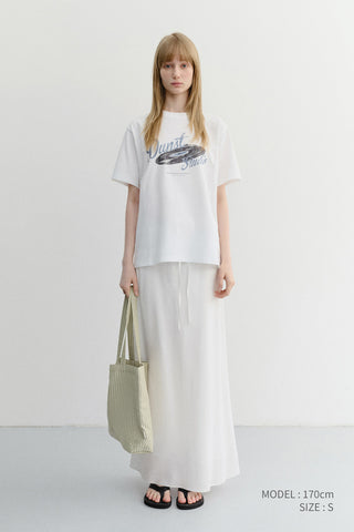 UNISEX VINYL T-SHIRT OFF WHITE