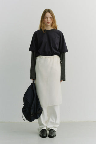 SEE-THROUGH LAYERING SKIRT IVORY