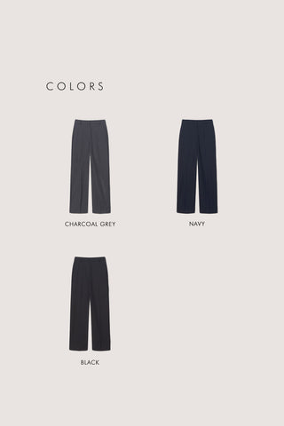 STRAIGHT SLACKS NAVY