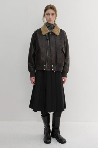 UNISEX VOLUME AVIATOR BLOUSON BLACK