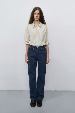 ESSENTIAL STRAIGHT COLORED JEANS BLUE NAVY