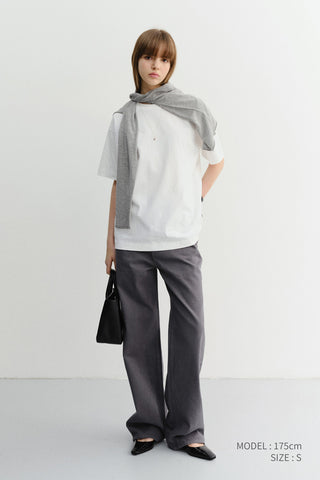 UNISEX ESSENTIAL LOOSE T-SHIRT OFF WHITE