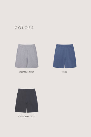 UNISEX PIGMENT RELAXED BEACH SHORTS CHARCOAL GREY