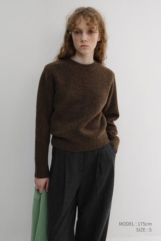 UNISEX SHAGGY DOG SWEATER BROWN