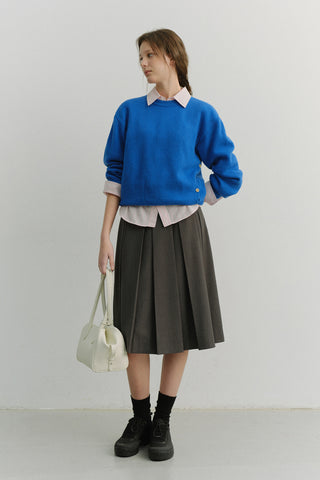 SOFT FRAME COMPACT SHOULDER BAG IVORY