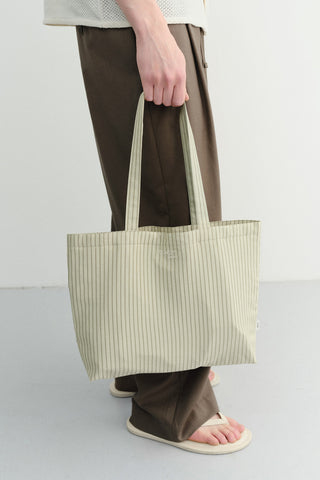 STRIPE EASY SHOPPER OLIVE STRIPE