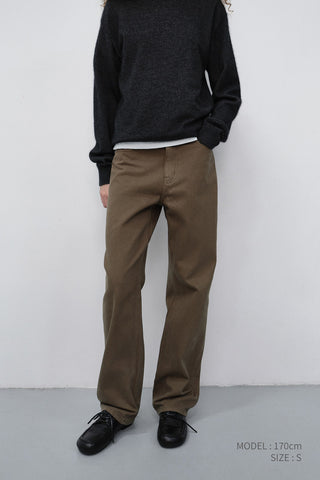 ESSENTIAL STRAIGHT COLORED JEANS BEIGE