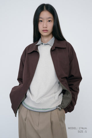 UNISEX DUNST LOGO CREASE SWEATSHIRT OATMEAL MELANGE
