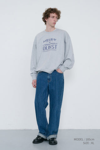 UNISEX PIXEL SWEATSHIRT MID MELANGE GREY