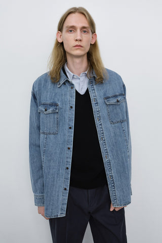 UNISEX CLASSIC DENIM SHIRT CLASSIC BLUE