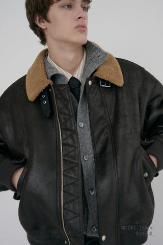 UNISEX VOLUME AVIATOR BLOUSON BLACK